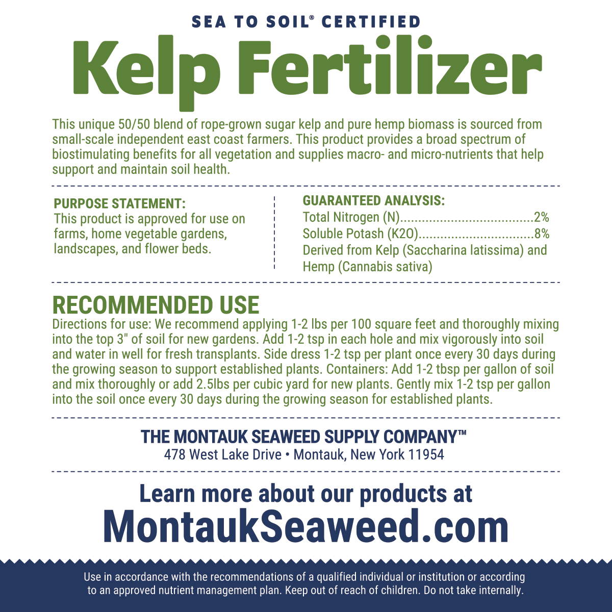 Kelp Fertilizer